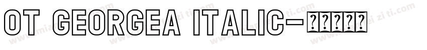 OT GEORGEA Italic字体转换